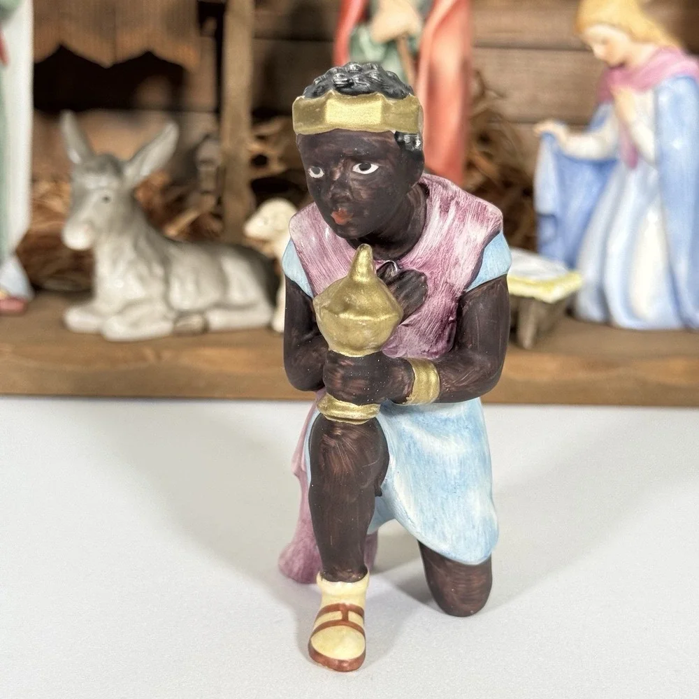 Vintage Goebel Hummel Nativity Set West Germany Porcelain Figurines with Stable